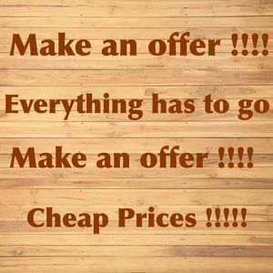 Make an offer /cheap prices